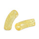 Acrylic Tube bead 34x11mm crackled Freesia yellow